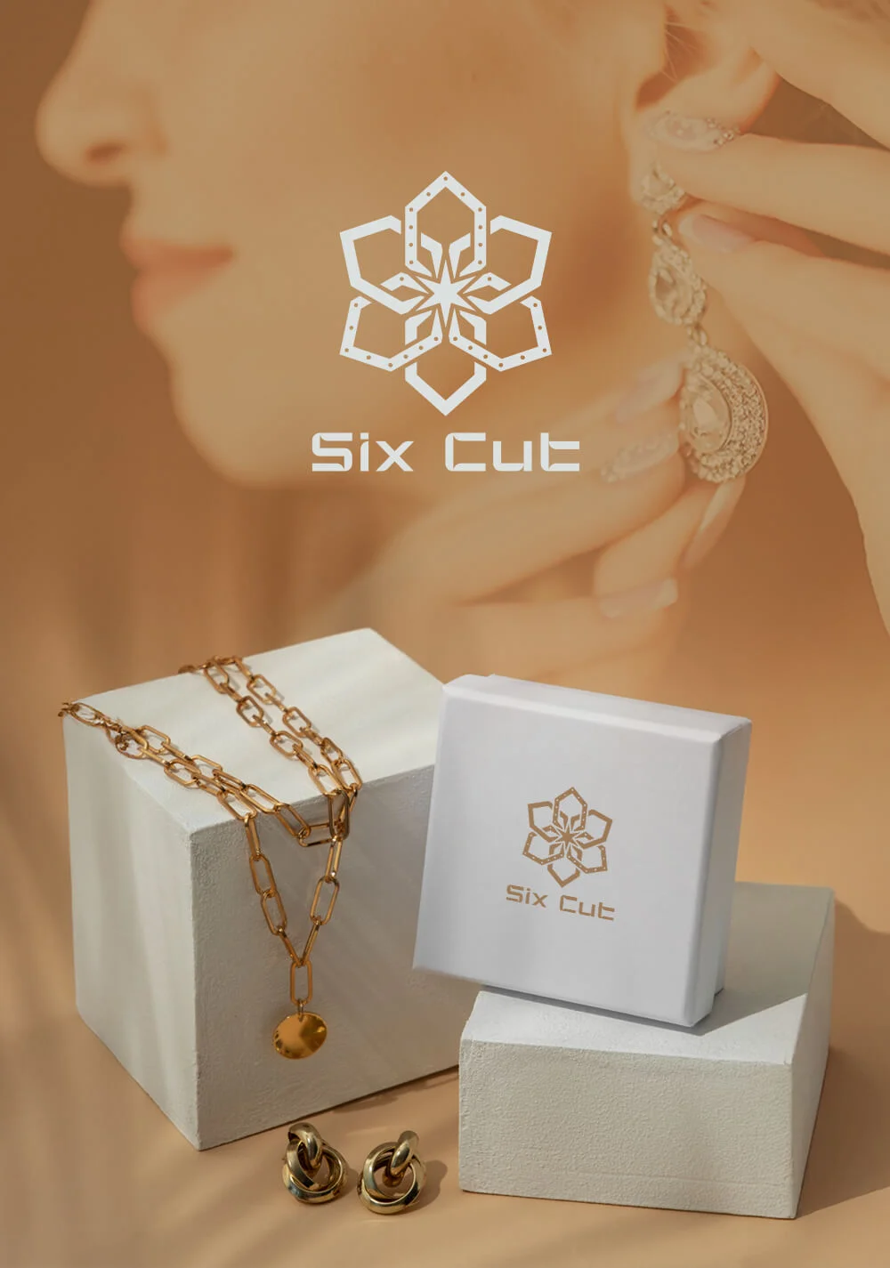 Six Cut 珠寶品牌 Logo 與禮盒設計